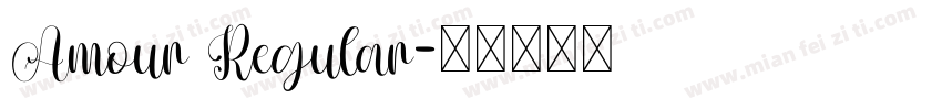 Amour Regular字体转换